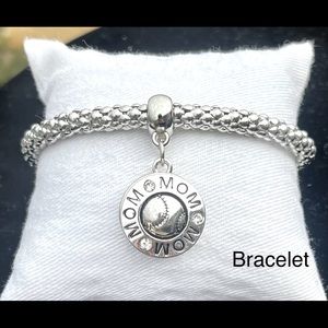 Mom sport charm bracelet